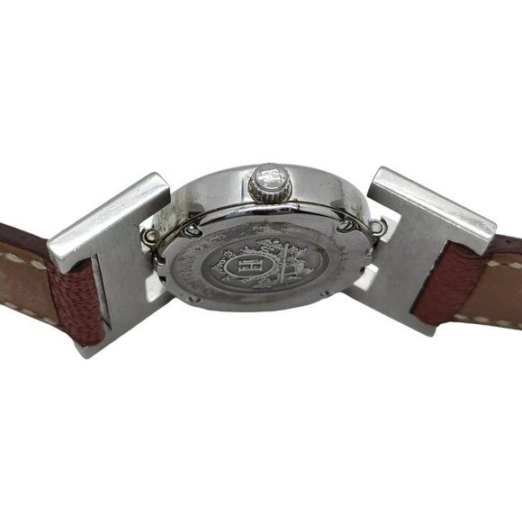488435AQ (S6) Hermes Watch PA1.210 21mm Women's Brown Stainless Steel - Picture 7 of 9